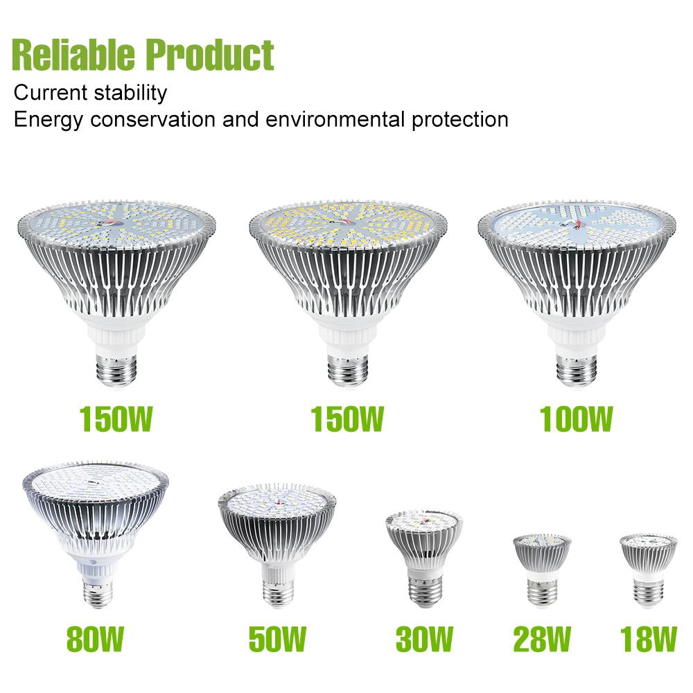 150W E27 LED Pflanzenwachstumslampe Vollspektrum E14 Gemüsekeimlinge Blühende Fruchtbildung Kultivierung Hydroponik Wachstumsleuchte