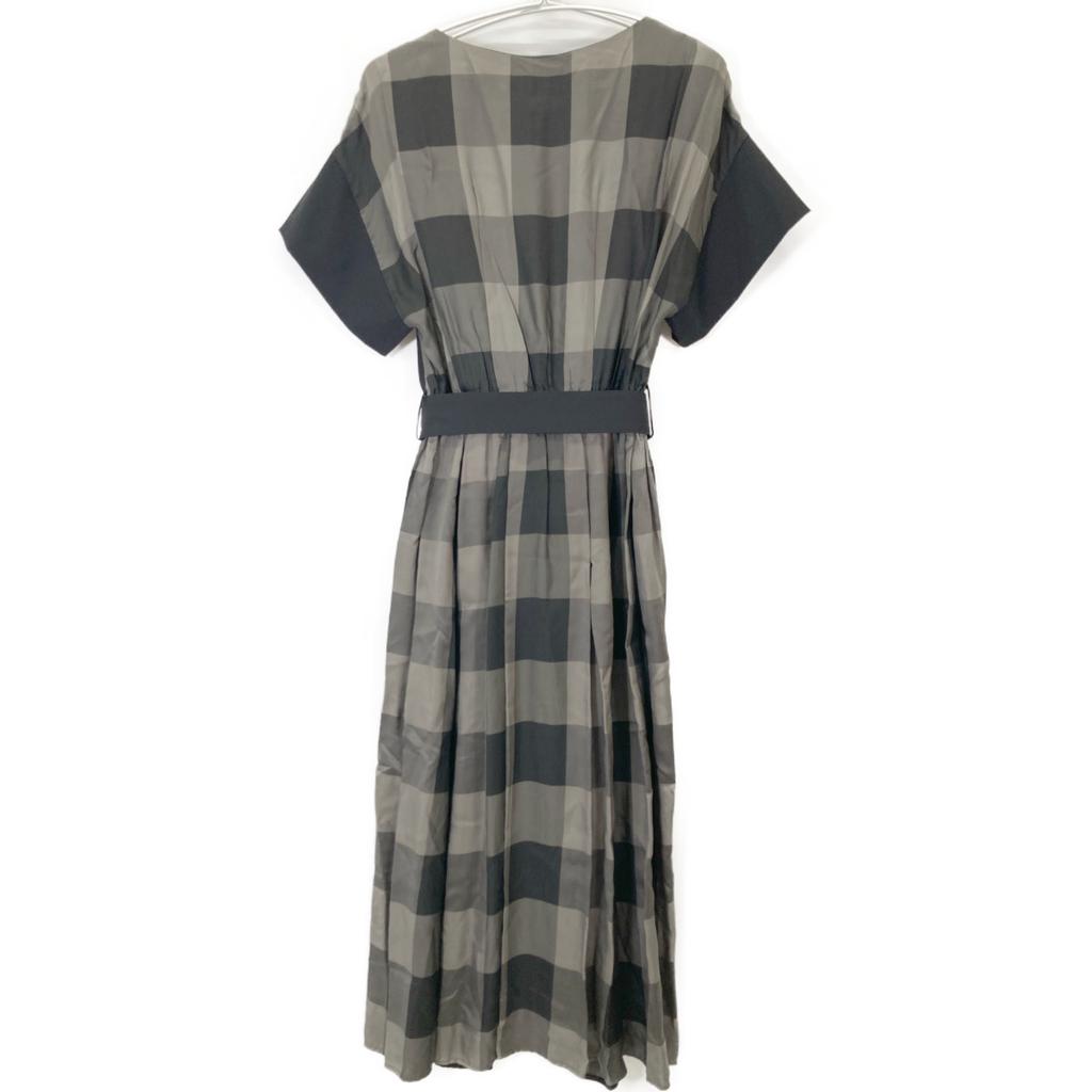 Adore 531-8140516 Black Viscose Check Short Sleeve Dress Dress 38 blackUsed