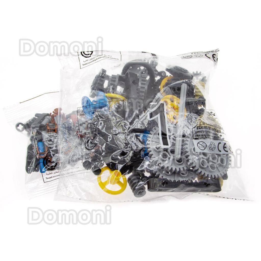 116 Technic Parts for Lego Kit - Essential Gears, Pins, Lift Arms, Beams Building Block Set