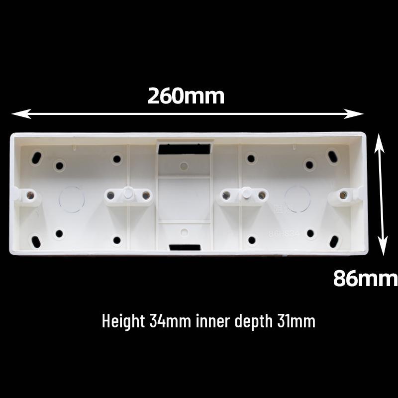 Universal 86 Type Surface Mount Switch and Socket Wiring Box