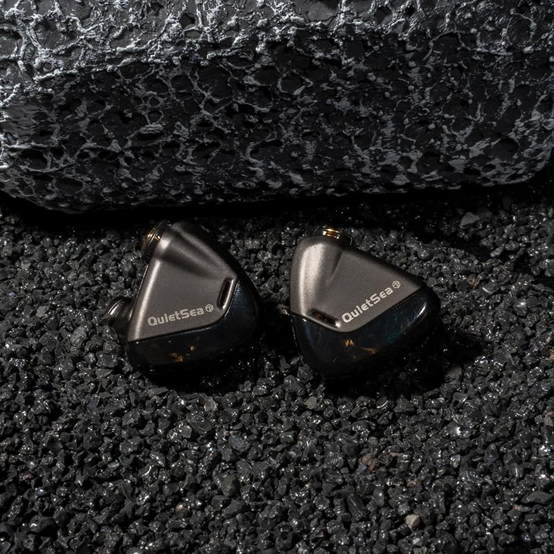 ROSE TECHNICS QuietSea Single Dynamic Earphones with 10mm Topological Black In-Ear Diaphragm, Wired,