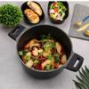 24cm Medical Stone Nonstick Soup Pot for Kitchen Induction Cooker Stewed Meat Pot