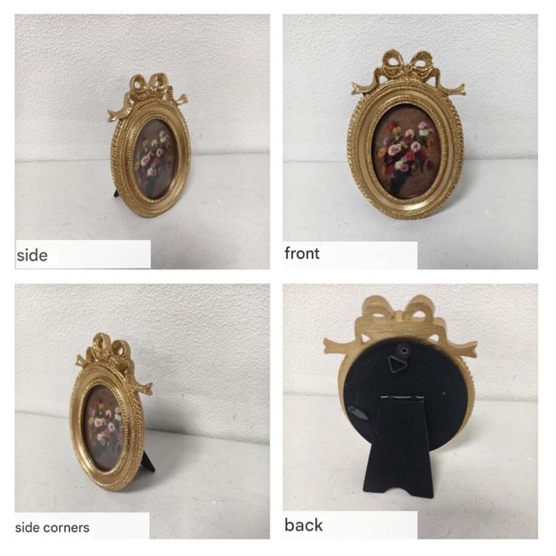 Antique Ornate Rectangles Photo Frame for Tabletop Wall Display,Retro Picture Frame,Decorative Photo Frame Home Decors