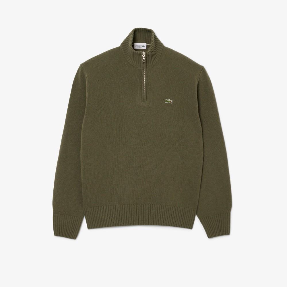 Lacoste Men's Wool Blend Half-Zip Sweater AH3052-55NE9F