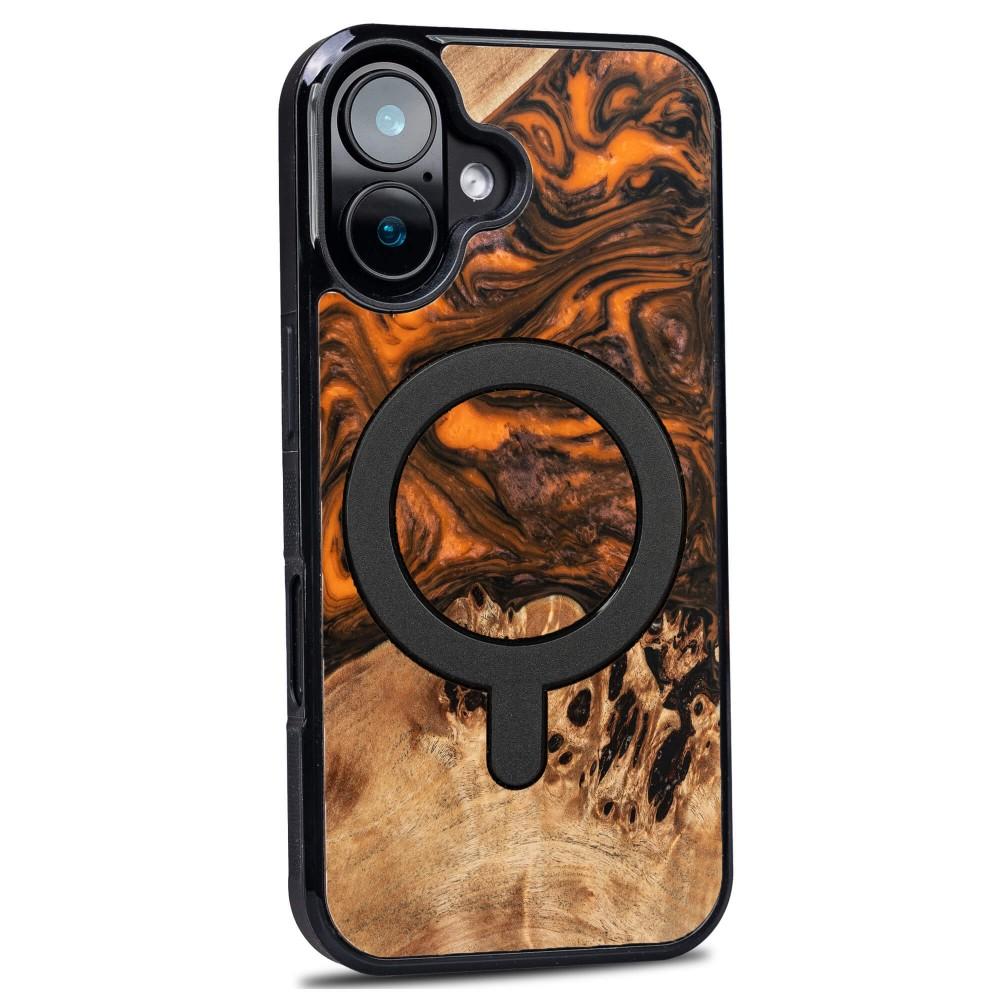 Bewood Unique case for iPhone 16 - Orange with MagSafe