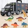 Dinosaur Truck Carrier Toy Dinosaur Toys Set with More Dinosaur Trucks for Kids Education Toy
