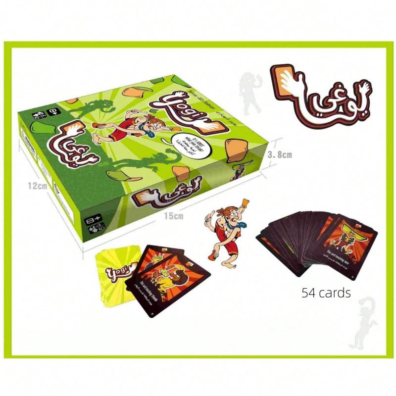 Arabic Games Yoga Card Gamesyoga Movement Imitation Card Gamesfun Board Cards Game Paper Toy For Family Party Games