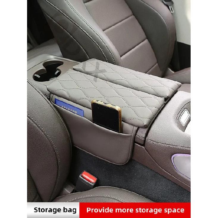 For Mercedes Benz GLE W167 GLS X167 - Car Armrest Cushion Anti-Scratch Leather Center Console Armrest Storage Box Pad