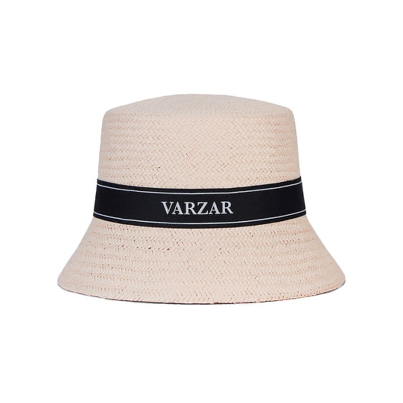 VARZAR Ribbon Paper Bucket Hat Pink