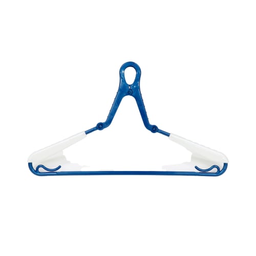 Towa Sangyo LST Laundry Select Shoulder Slide Grip Laundry Hanger, Blue, Approx. 39 x 1.5 x 22.3 cm, Pack of 3, Product Number 24844