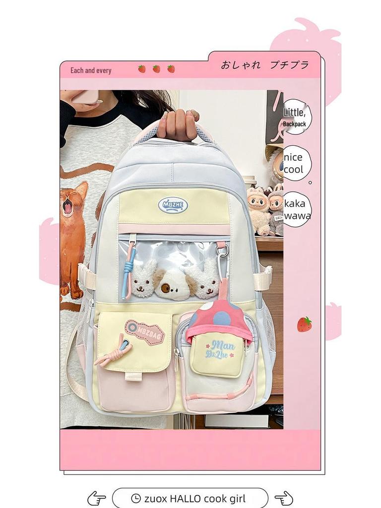 2025 Langlebiger Mehrfachtaschen-Rucksack für Studenten - Großes Fassungsvermögen mit Trolley-Gurt