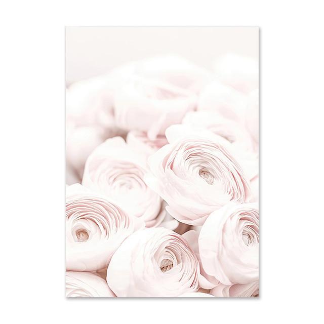 

Романтические розовые цветы, современная линия, женская любовь, искусство, настенная живопись на холсте, плакат с принтом, настенные картины для декора гостиной 21X30cm No Frame