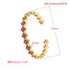Light Luxury Copper With Colored Diamonds Clover Opening Adjustable Bracelet Flower Petal Bracelet Vl570