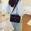 Lightweight multi-layer simple messenger bag women's new versatile commuter shoulder bag nylon casual hand carry small square bag