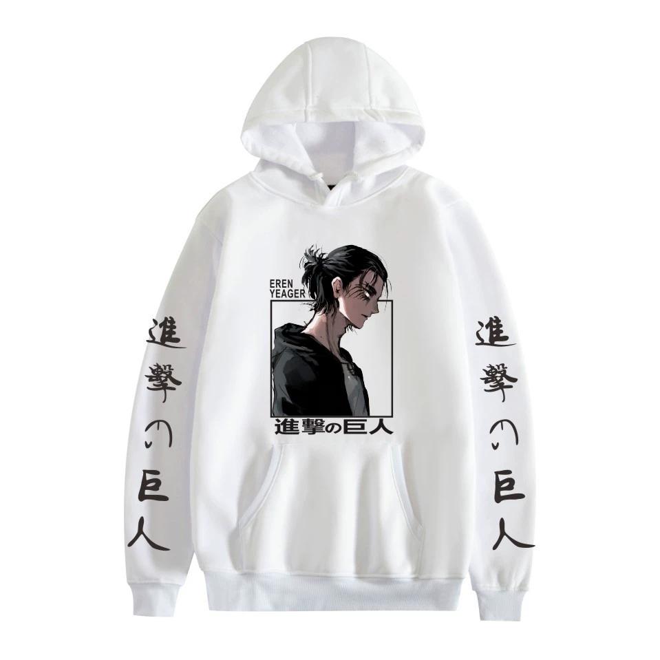 Attack On Titan Cartoon Pattern Anime Hoodies Men/Women Hooded Pullover Sweatrshirts Oversized Sweatshirts