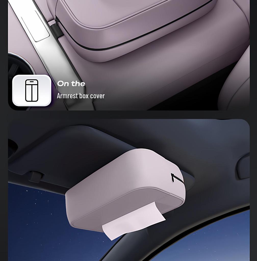 Compatible with Ledao L60 2026: Car Seat Hanging Tissue Bag for Interior Accessories