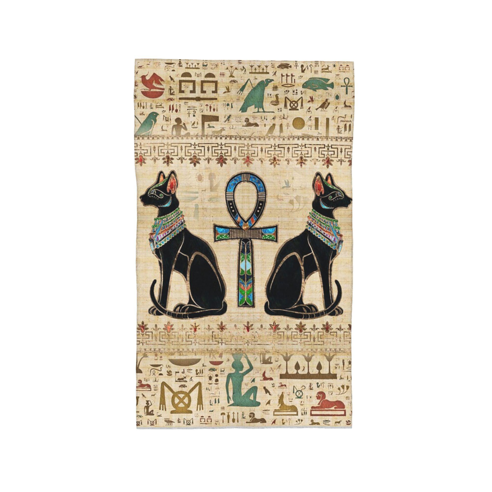 

Ancient Egyptian Hieroglyphics Art Soft Face Towel Quick Dry Pool Bath Cotton Towels Absorbent W30*H60(CM)