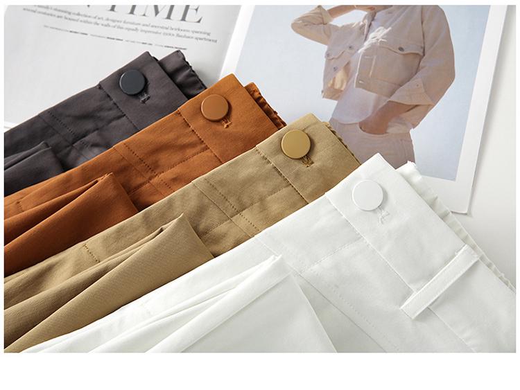 Women's Fashionable 3D Cut Scythe High Waist Slimming Pants - Loose, Versatile, with Simple Pocket Design (2026)