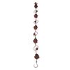 Rain Chain Pine High Efficiency Iron Decorative Rain Catcher Chain with 5 Pine Cones and 5 Bells for Yard Garden