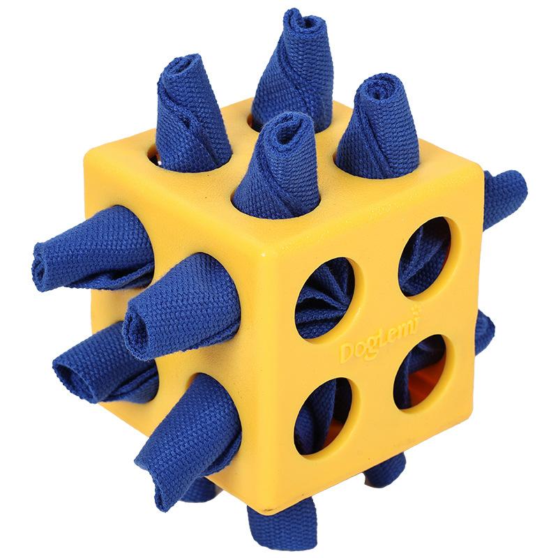 Unbreakable Dog Enrichment Puzzle Toy, Interactive Snuffle Ball for Dogs Encourage Stimulation Food Foraging Skill, Puppy Toys