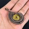 Ammolite 999 Copper Wire Wrapped Pendant, Handmade Gemstone Jewelry Pendant For Memorial Day