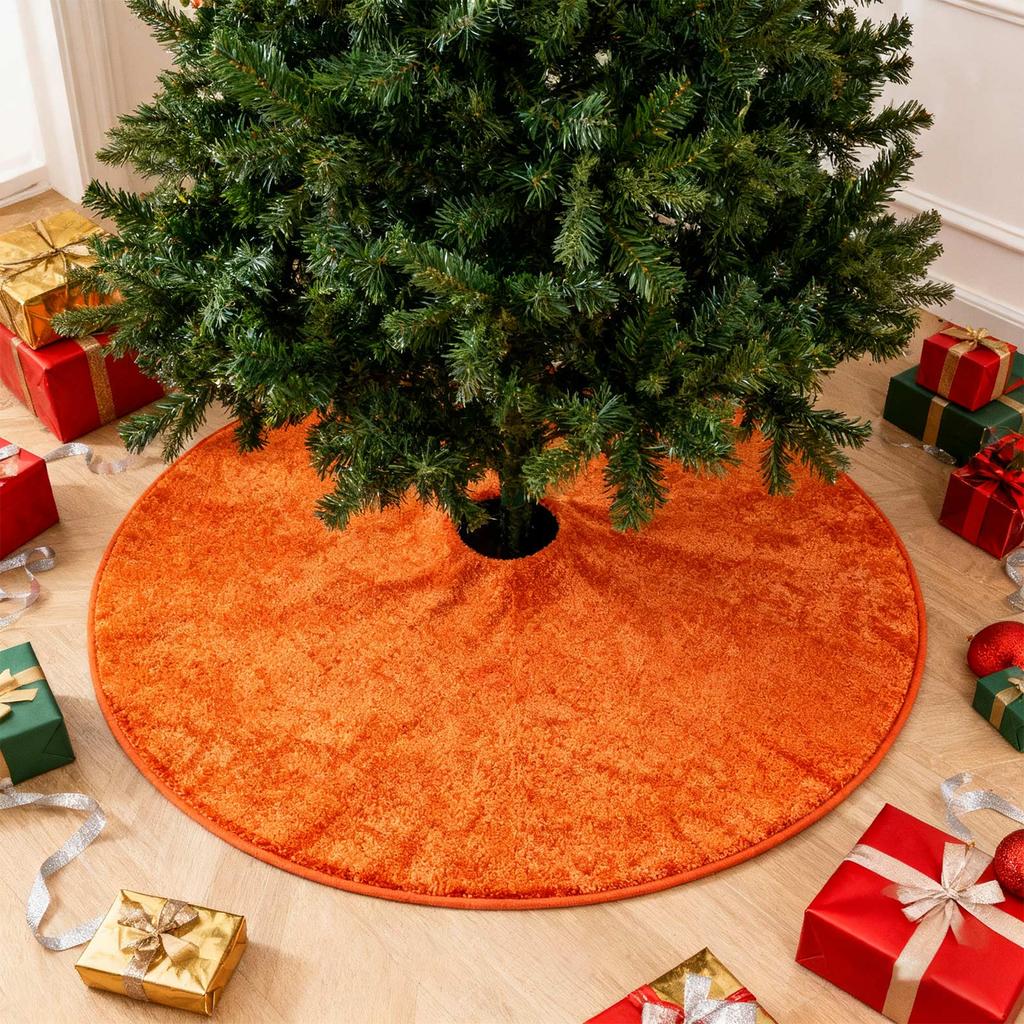 Christmas Tree Skirt With Sequins Festive Party Supplies Holiday Home Decoration Xmas Tree Skirt