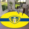 Leeds United Round Area Rug,Carpet Rug for Living Room Bedroom Sofa Playroom Decor,Non-slip Floor Mat