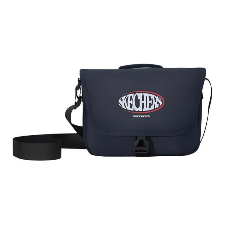 New Skechers Fabric Messenger Bag, Shoulder Bag, Handbag Regular Unisex Eclipse Blue L125U059-005Z