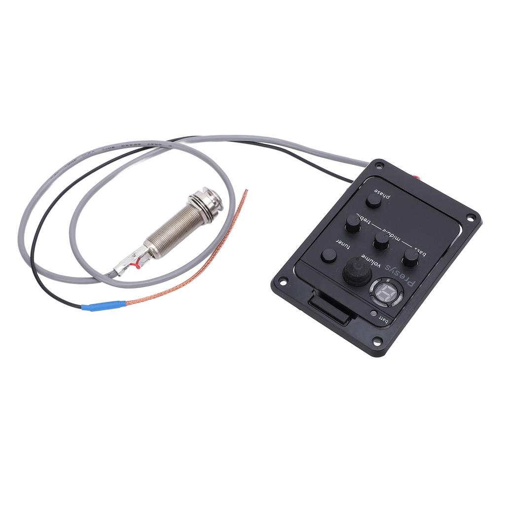 Gitarren-Vorverstärker Lautstärke Bass Mitten Höhen Phasenregler Eingebautes Stimmgerät Gitarren-Tonabnehmer EQ Equalizer für Presys PSY101