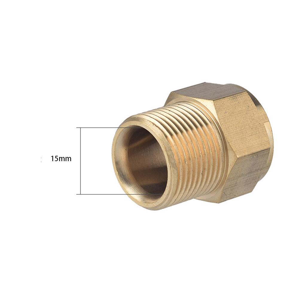 

Шланг высокого давления для мойки, латунный адаптер для пистолета и шланга, соединение M22 на 14/15 мм, аксессуар для мойки автомобиля