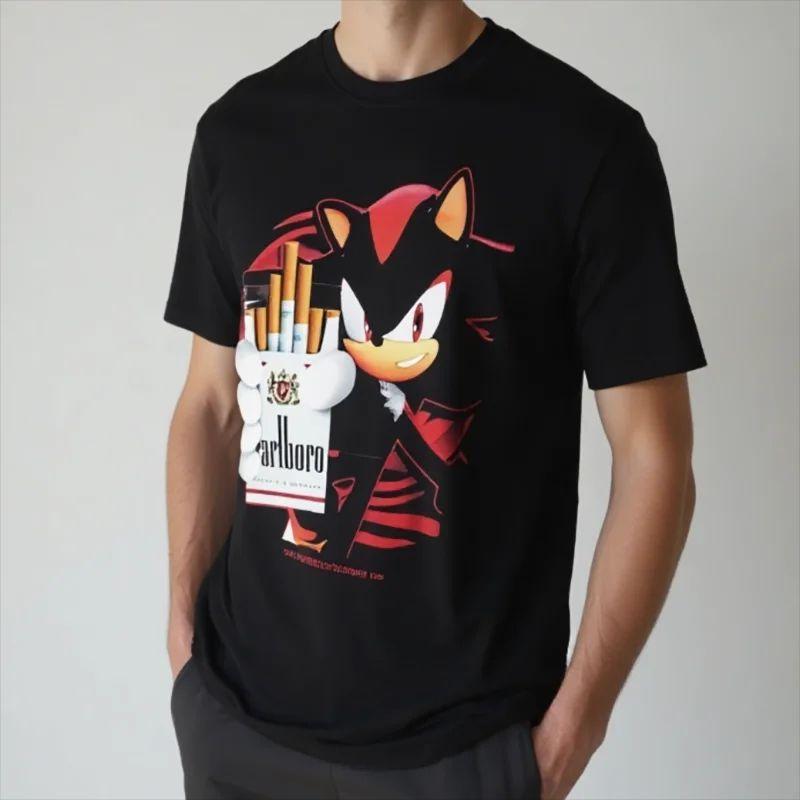 

Vintage Graphic Tees Gothic Grunge Y2k Tops Ultimate Power Sonic Adventure Top Emo Scene Amity Affliction Style Clothes Unisex S разноцветный