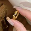 Simple Casual Style Diamond studded leaves rings for women Light Luxury Fashion Ring Party Wedding classics fine Jewelry