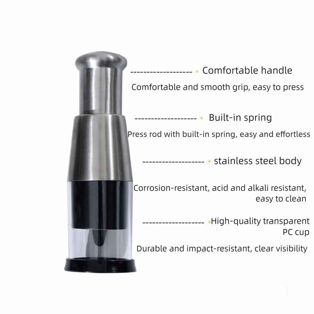 Stainless Steel Garlic Chopper Hand Press Garlic Masher Creative Tomato Crusher  for Home