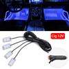 Car Neon Light Foot Light LED Interior Decoration Backlight Cigarette Lighter USB Atmosphere Lamp Auto Decorative Accessories