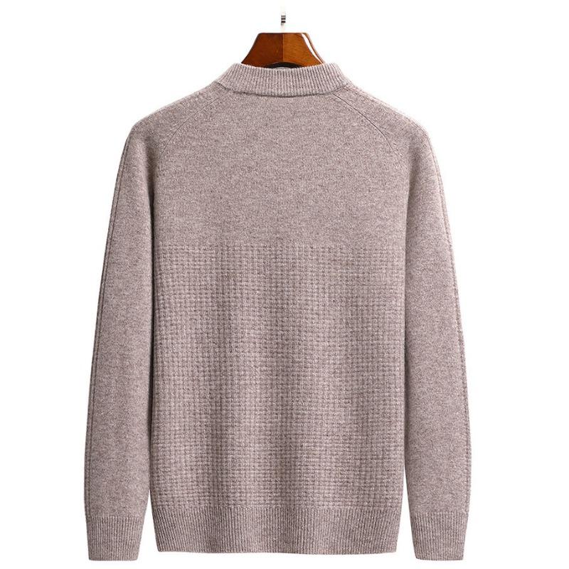 Herbst und Winter Herrenpullover mit halbhohem Kragen, leuchtender Hemdpullover, neuer Herrenpullover von Tide