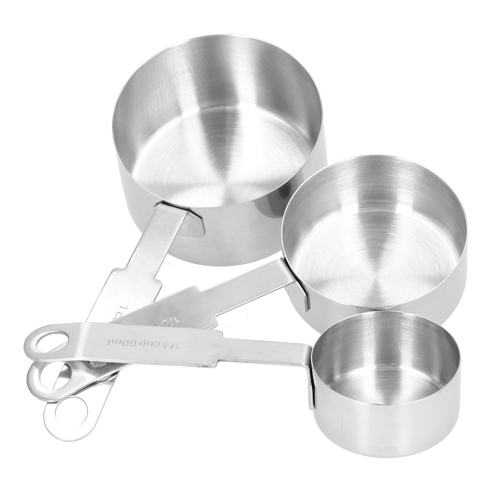 

3pcs Stainless Steel Measuring Spoon Set Cooking Measuring Cup for Baking Kitchen Tools