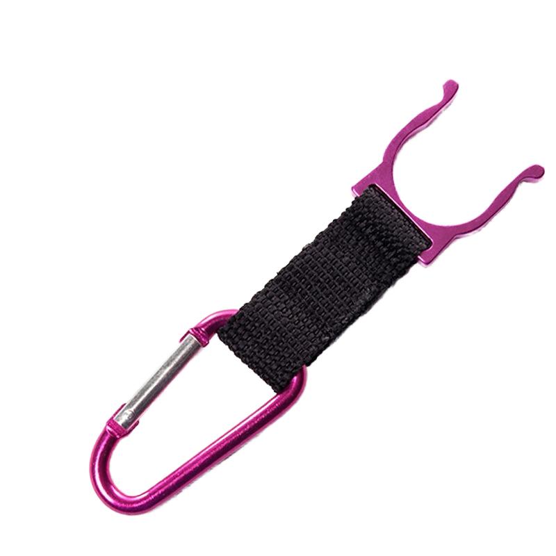 Portable Hanging Aluminum Alloy Belt Holders Stock Brand Aluminum Alloy Spring Water Bottle Clip Carabiner Hook красный