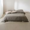 Cotton Flannel Bedding Set Solid Color Soft Warm Bed Sheets Pillowcases Home