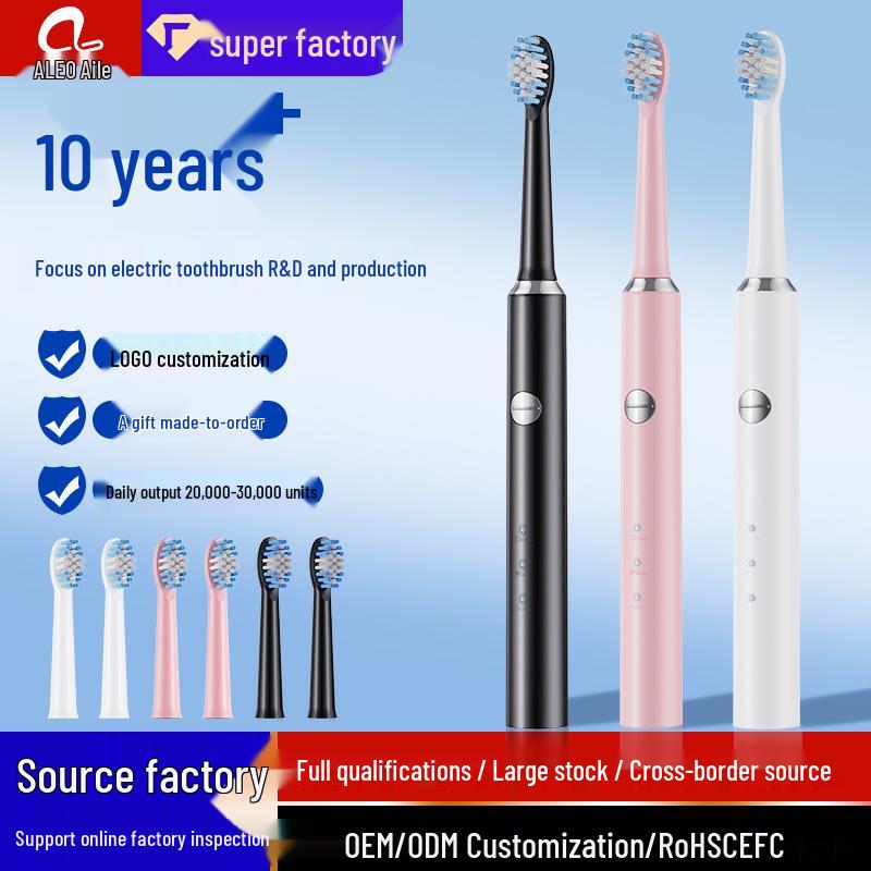 Rechargeable Smart Electric Toothbrush with Automatic Hollow Cup Motor