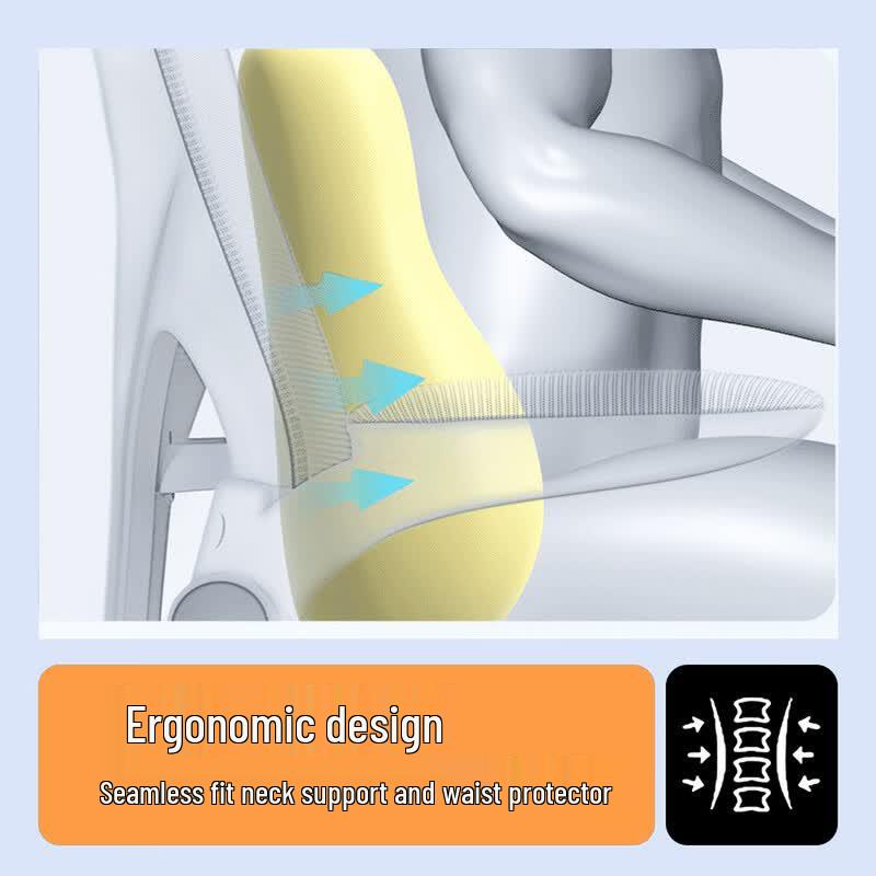 Ergonomic Memory Foam Lumbar Support Cushion