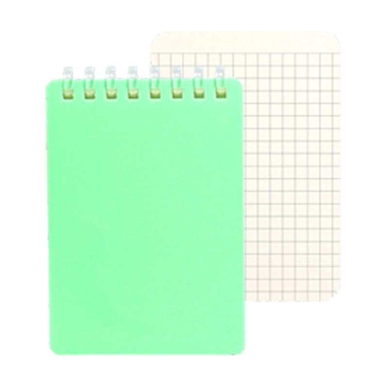 Pocket Size Notebook 128 Pages Soft Coil Binding Notebook Lined/Dotted/Gridded/Unruled for Daily Writing Note Taking
