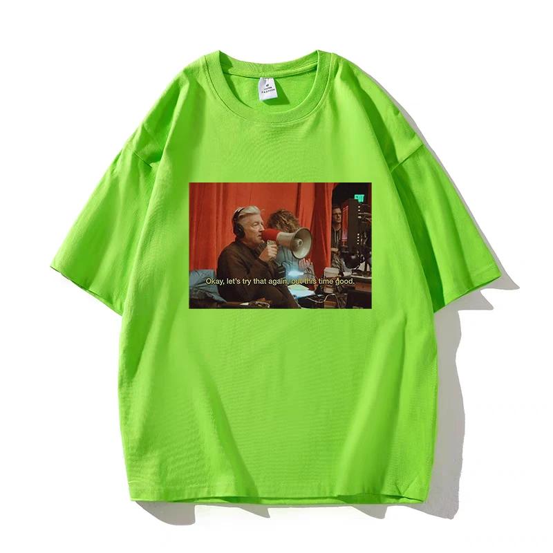 

David Lynch Funny T-shirts Short Sleeve Unisexga Tshirt Soft 100% Cotton Tee-shirt Regular Graphic Unisex/Women TShirt Streetwear Tops 4XL