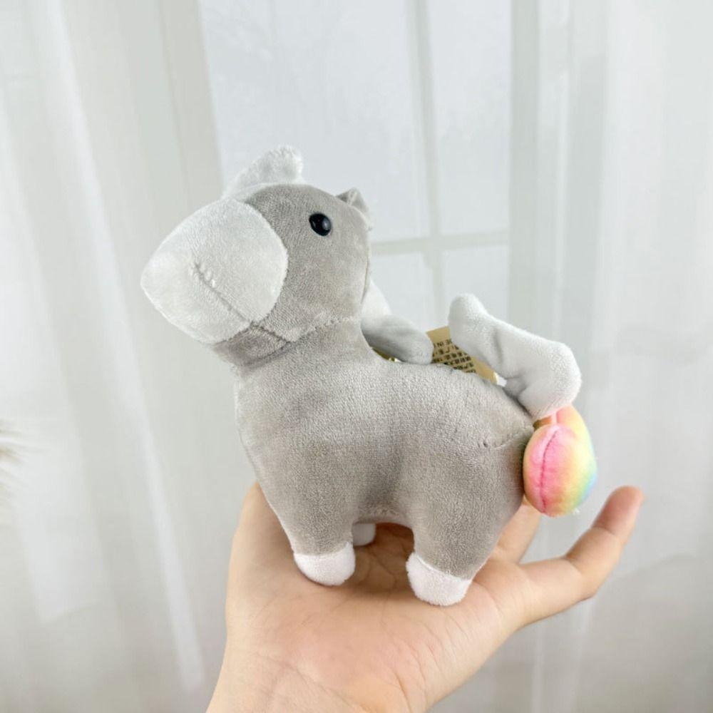 Cute Pullable Plush Horse Pendant Mascot Dolls Plush Horse Doll Pendant Car Decoration