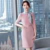 Elegant Pink Professional Dress
