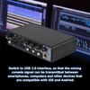 Professional Recording Microphone   Interface   5V Type-C USB and Data   USB 2.0 Mixing Console Microphone Sound Card