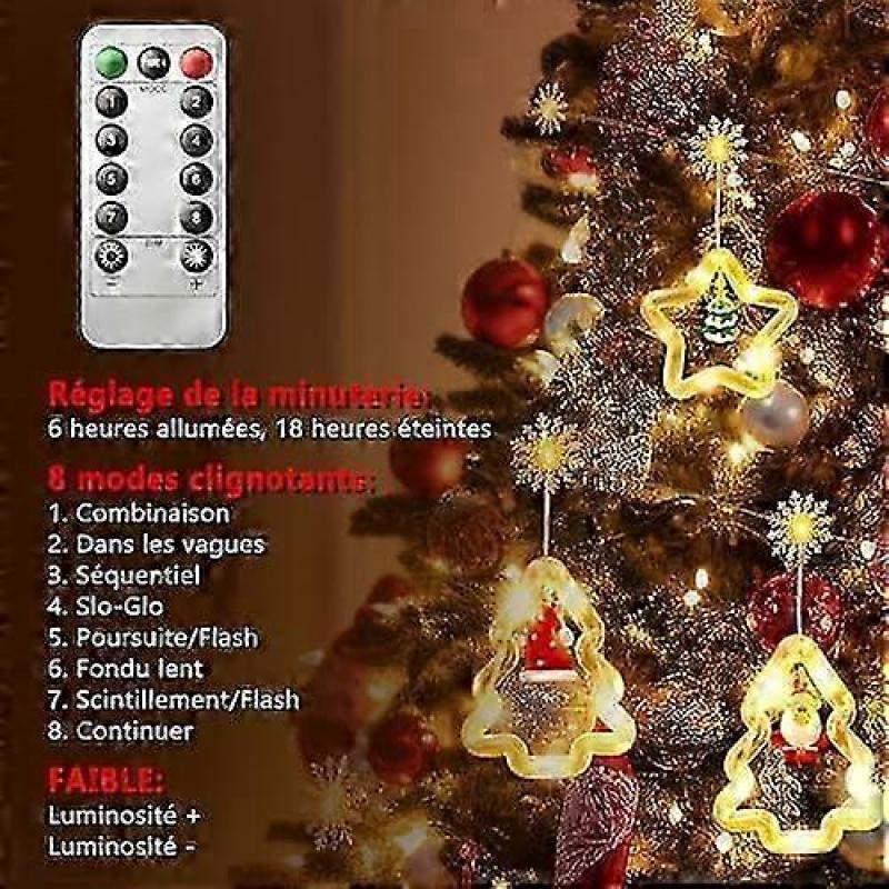 LED Light Curtain with 8 Modes, USB Christmas Decoration for Windows, Mood Lighting for Parties and Interior