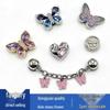 Metallic Butterfly & Flower Crocs Shoe Charms - Cute and Versatile Decorations