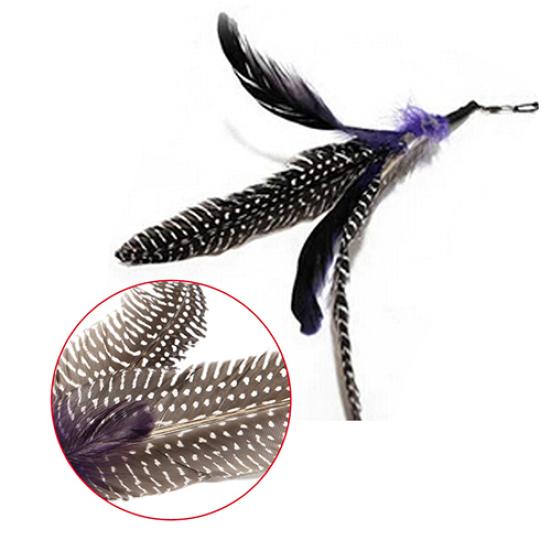 9 Pcs Multi Piece Replacement Feather Teaser Kitten Toy Interactive for Cats Wand