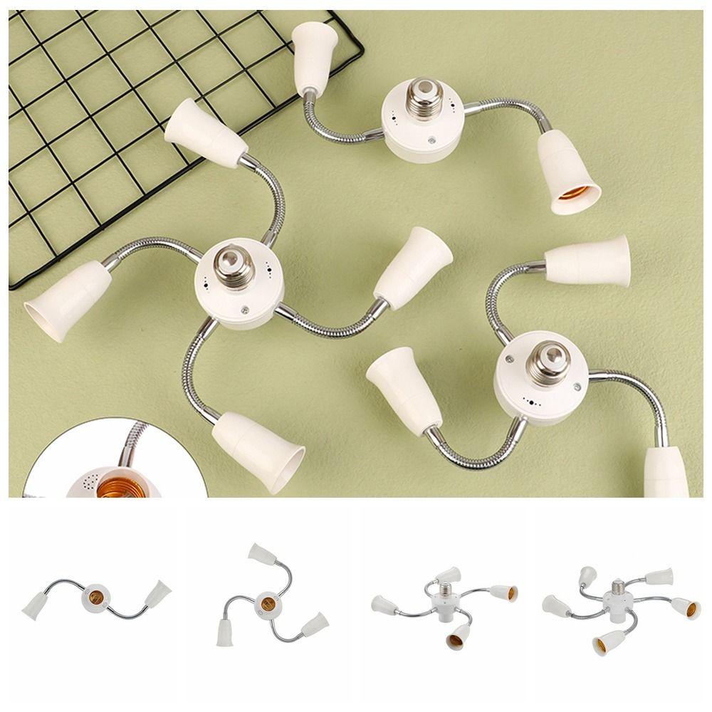 with Extension Hose E27 Lamp Holder Converter Bulbs Adapter E27 Light Socket Splitter   Office