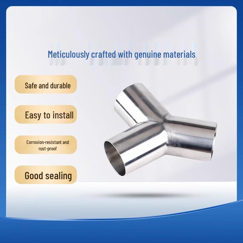 304 Stainless Steel Sanitary Y-Type Welded Tee